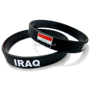 

300pcs IRAQ wristband silicone bracelets free shipping by FEDEX