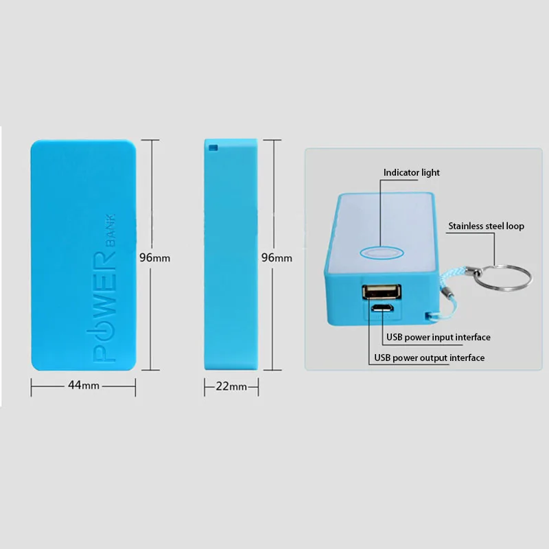 2x18650 одиночный USB DIY портативный пластиковый Аккумулятор Внешний Аккумулятор Чехол Коробка Внешний аккумулятор коробка для DIY комплект внешний аккумулятор 18650 5600mAh