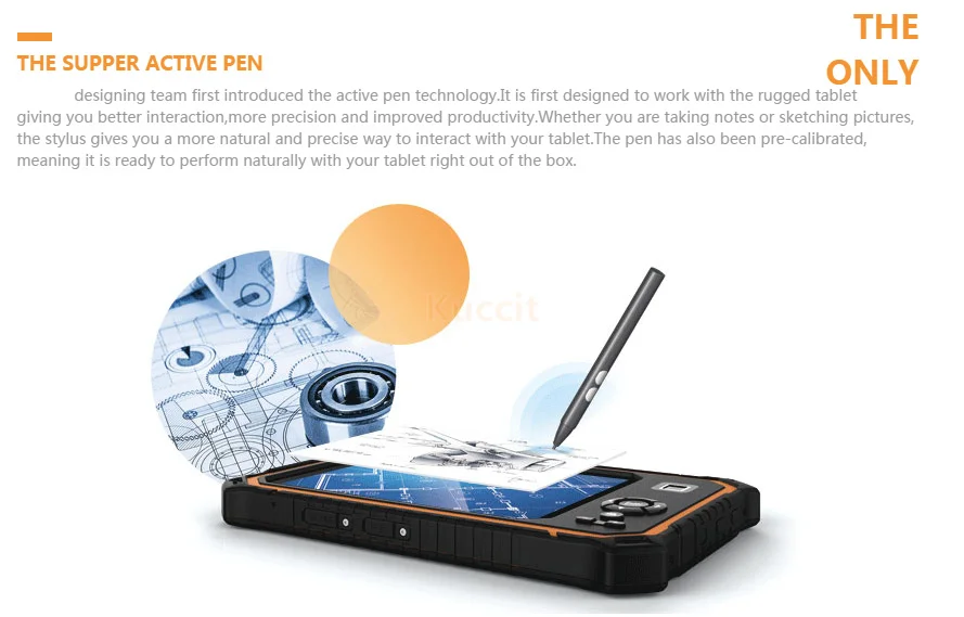 Промышленный Прочный планшетный ПК водостойкий сотовый телефон " RTK gps Android 2D лазерный Штрих-Код Sanner активный стилус
