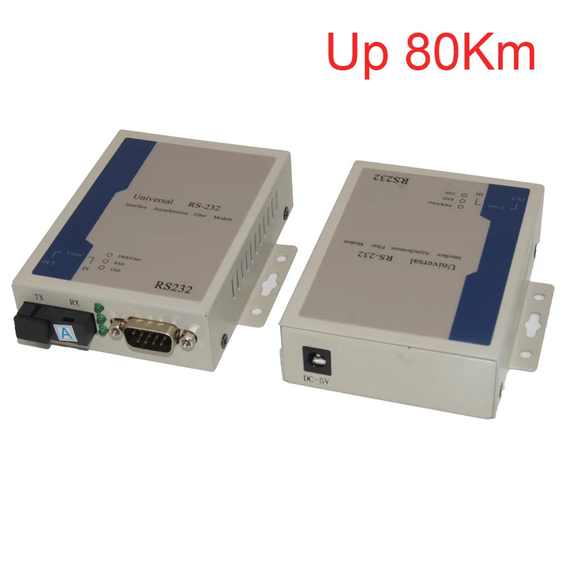 

High Quality Data Extender bidirectional RS232 data over fiber optical meida converter, SC port, Singlemode up 80Km