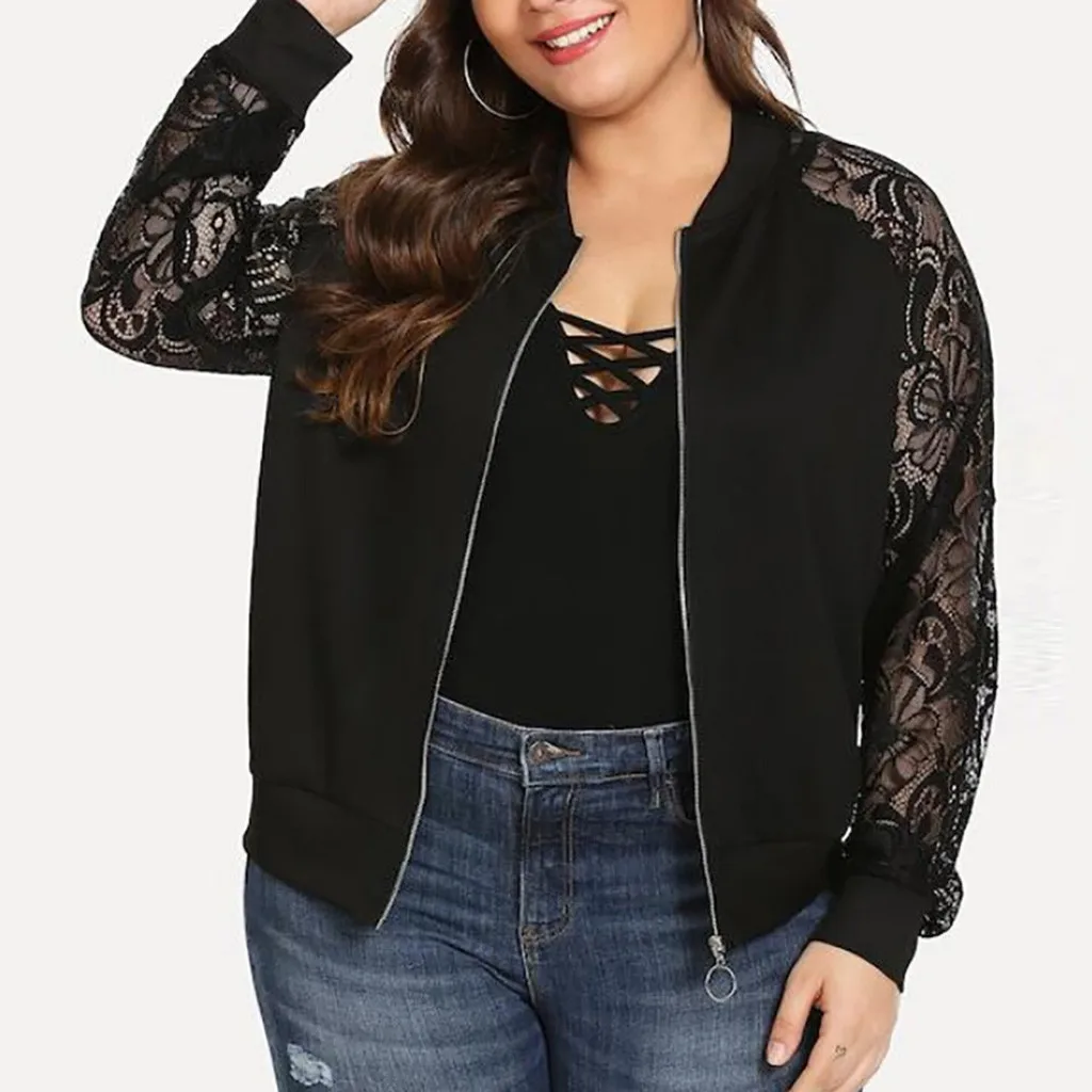 

Womens Blouse Solid Plus Size Lace Loose Shawl Cardigan Top Cover Up Long Sleeve Blouse Blusas De Mujer Verano Women Blouse