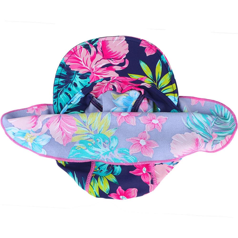 BAOHULU мультяшная детская шапочка для плавания, Солнцезащитная детская пляжная шляпа с лебедем для мальчиков и девочек, Детская уличная шапка
