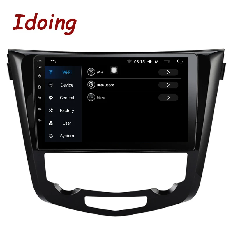Excellent Idoing 10.2" 2.5D Car Android 8.1 Radio Multimedia Player Fit Nissan X-Trail Qashqai 2014-2017 4G+64G Octa Core GPS Navigation 3