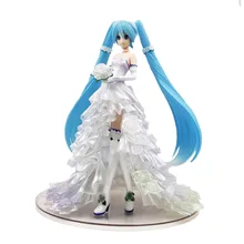 Anime FREEING Wedding dress Sexy girls Hatsune Miku PVC Action Figurine toys Anime figure Anime FREEING Wedding dress Sexy girls Hatsune Miku PVC Action Figurine toys Anime figure