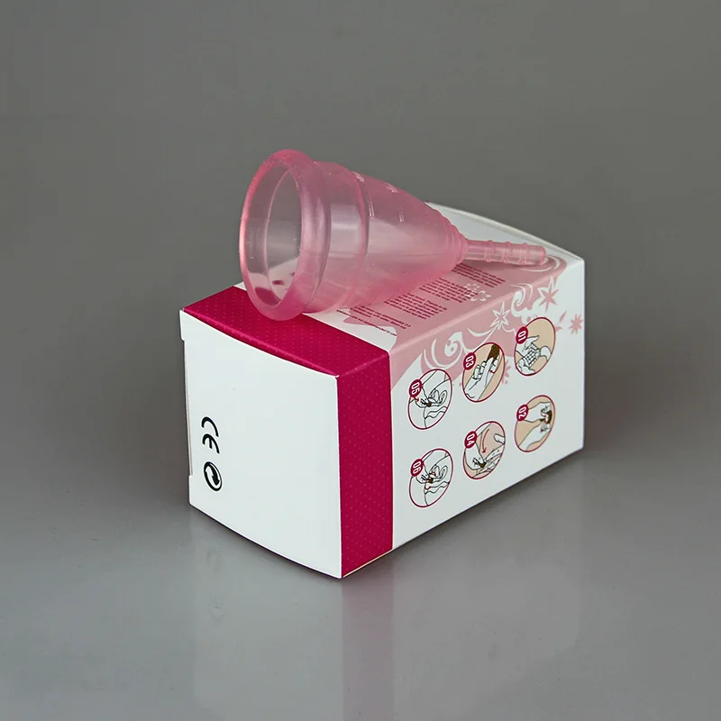 

Medical Grade Silicone Menstrual Cup Reusable Soft Big/Small Pink Colors Women