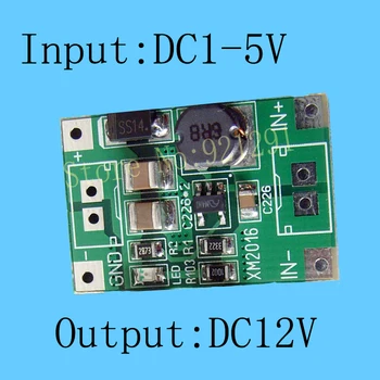 

10pcs/lot DC-DC Converter Step Up Boost Module 2V 3V 3.7V 5V(1V-5V input) to 12V battery step-up module for MP3 MP4 charger