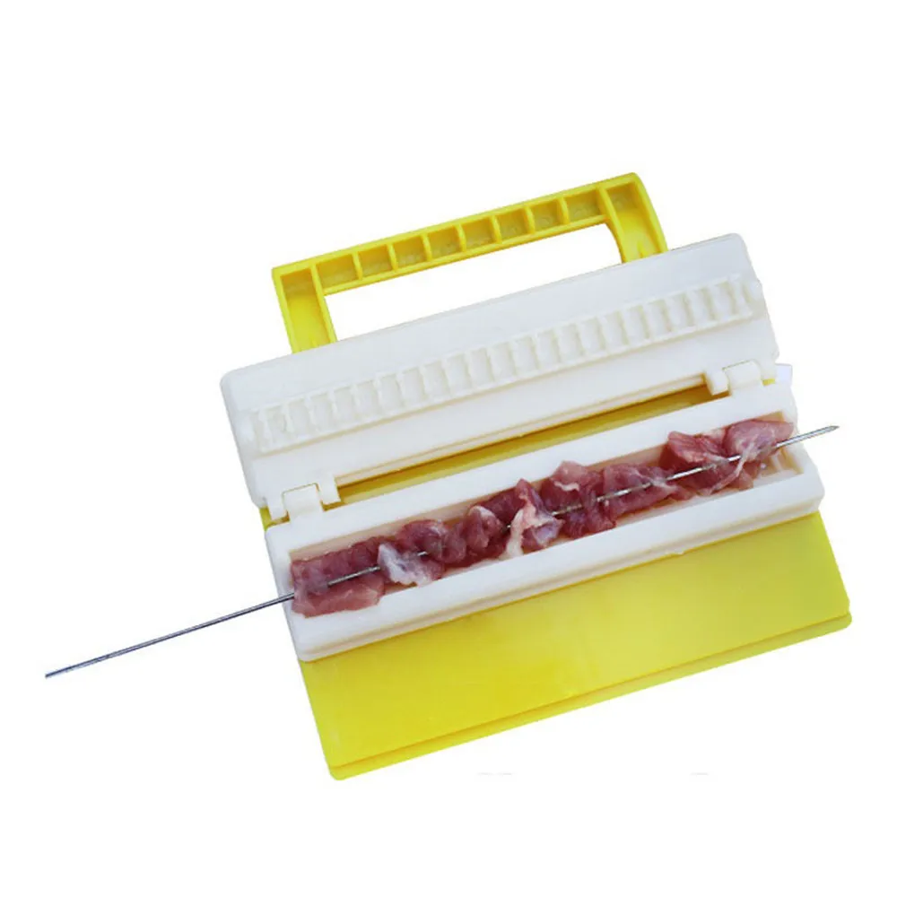 

Premium BBQ Meat Skewer ABS Plastic Meat String Device Portable BBQ Kebab Maker