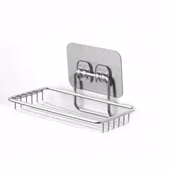 Крепкая нержавеющая сталь присоска для ванной держатель мыла кухонная мыльница для душа держатель душевой поднос Soapbox аксессуары для