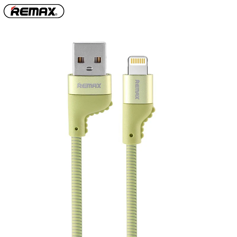 

REMAX USB Cable Reliable Charging Cable Data Cable for Smartphones 1 Meter Green for Lightning Interface Digital Products Green