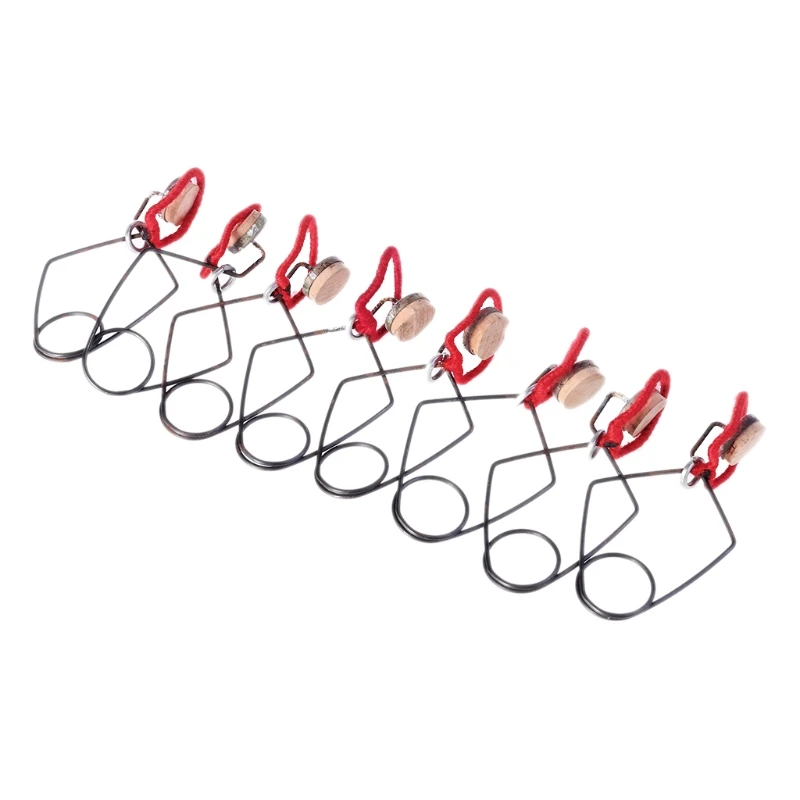 

8Pcs/Set Flute Musical Instrument Repair Tools Button Key Pad Indentation Clip