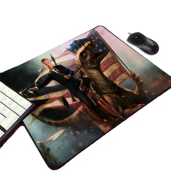 

Mairuige So Cool Funny Lol Dinosaur Monster and Trump Art Wallpaper Printed Mouse pad Rubber Soft Table Pc Computer Notebook Mat