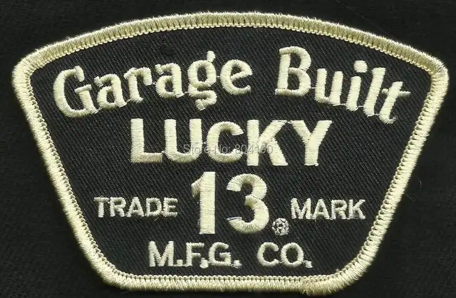 4 Lucky Thirteen 13 Garage Built Motorcycle Hot Rod Punk Biker