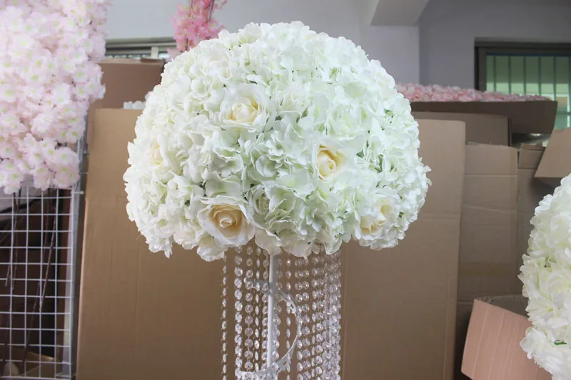 SPR Мода 2 шт./лот 40 см диаметр. Искусственный Свадебный Стол центральный цветочный шар для свадьбы дорога свинец цветы украшения