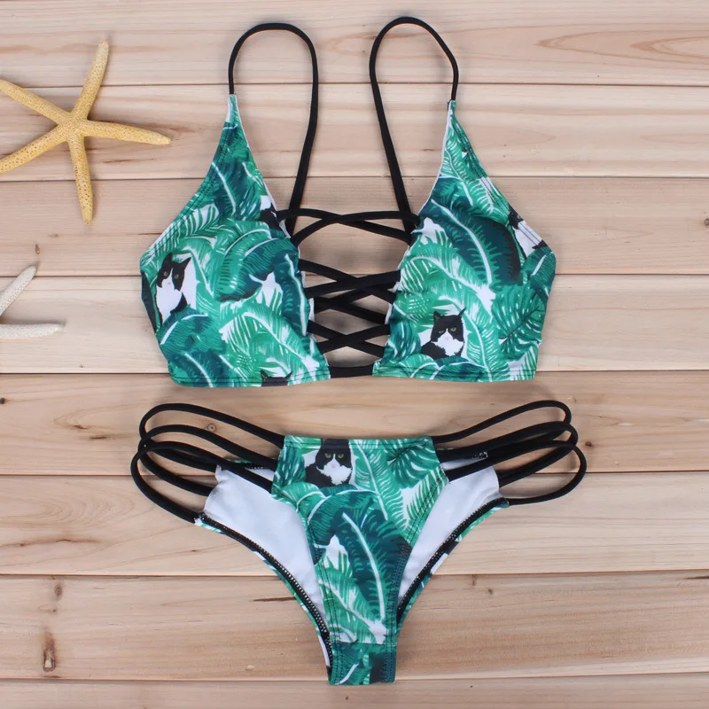 2017 New Multi Ropes Floral Bikinis Set Triangle Low Waist Women's Swimming Trunks Beach Quick Dry Swimwear Swimsuit for Girls 2017 New Multi Ropes Floral Bikinis Set Triangle Low Waist Women's Swimming Trunks Beach Quick Dry Swimwear Swimsuit for Girls