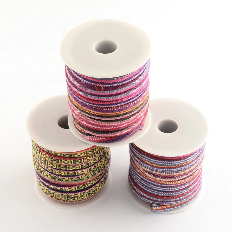 

3 Choices 6~7mm; about 8m/roll Ethnic Cord Cloth Cord, Climbing Ropes, Random Color F75