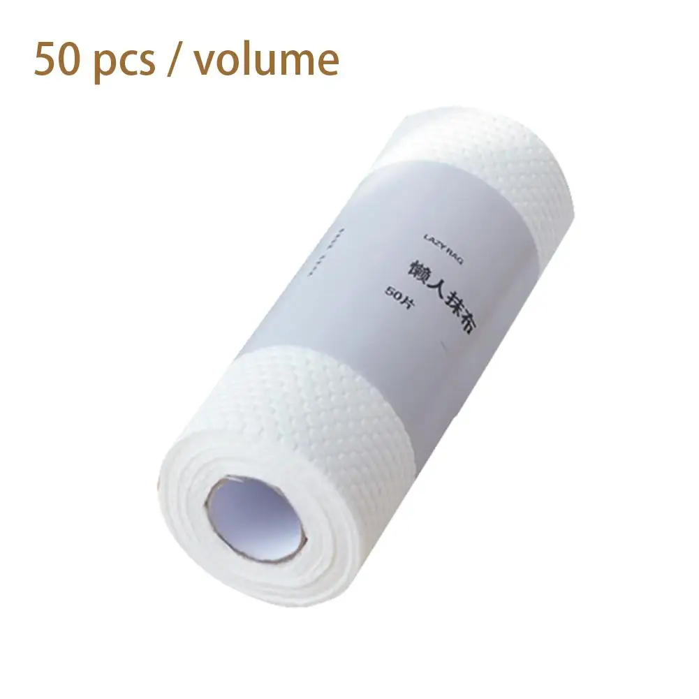 

1 Pcs Reusable Towel Lazy Rag Tearable Package Scouring Pad Disposable Dish Towel Absorbent Wet And Dry Kitchen Cleaning
