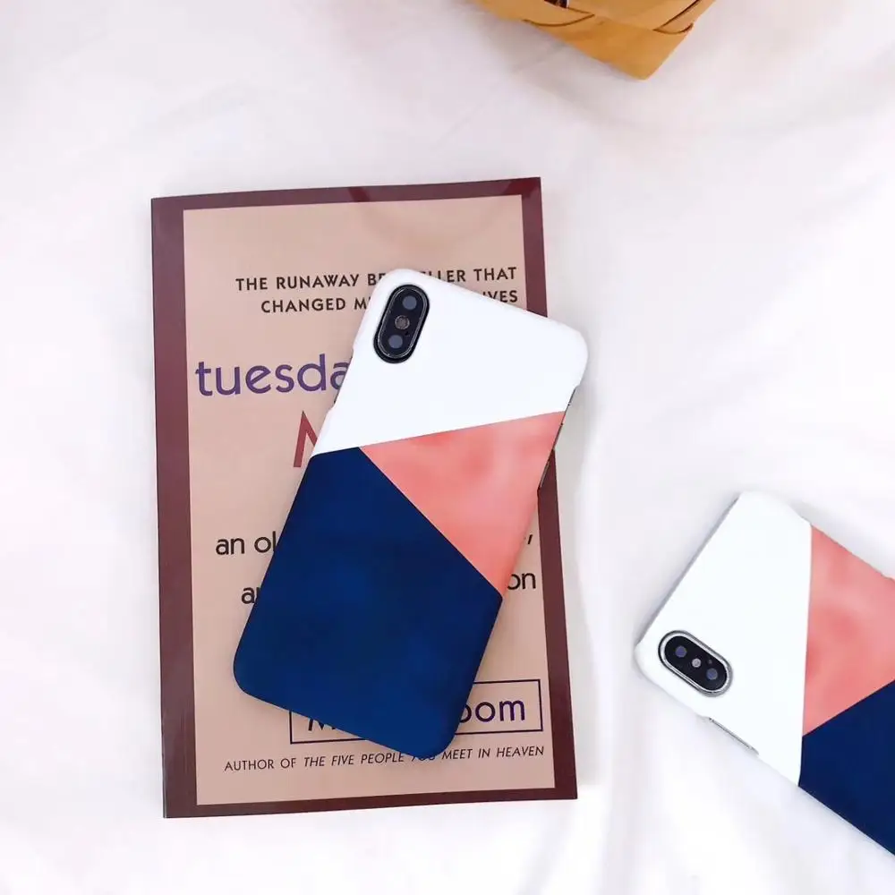 Простая проверка Полужесткий Чехол для iPhone11 Pro Xsmax XR 8plus 6s 7 P жесткий пластиковый