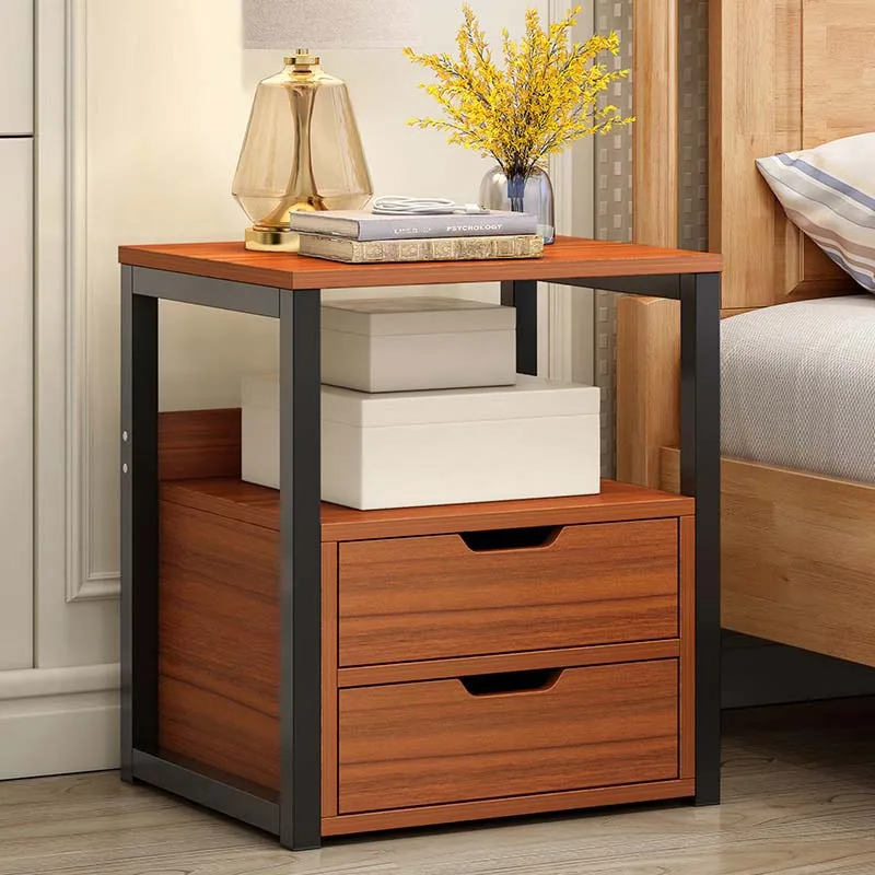 Us 155 69 10 Off Simple Bedside Cabinet Bedroom Furniture Nightstands Living Room Sofa Side Table Multi Functional Storage Cabinet Shelf Mx624143 In