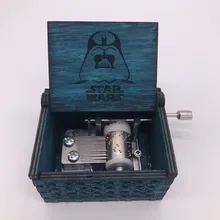 Причудливый фильм Звездные Войны Игра престолов синий косплэй реквизит стороны коленчатые музыкальная шкатулка выгравированы деревянны