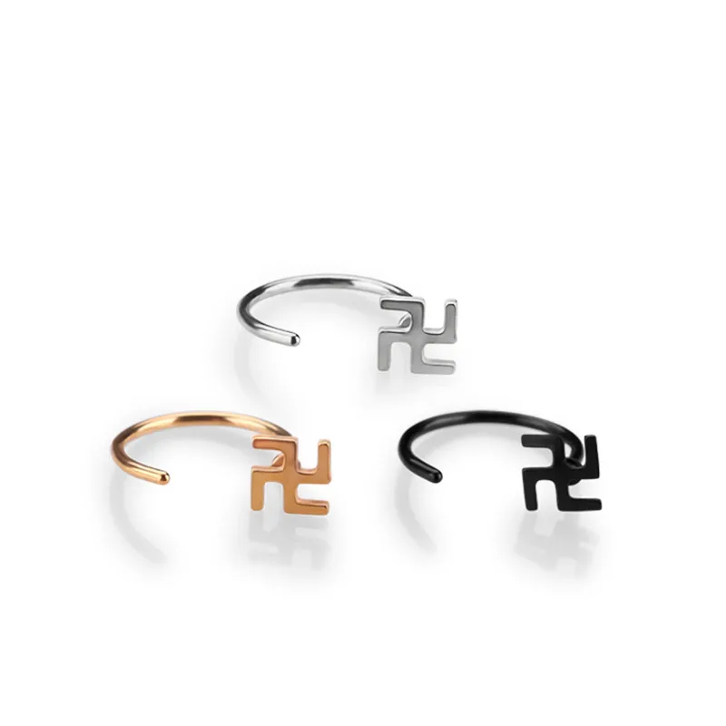 

2-4 pcs Nose Ring Ear Cartilage Piercing Pins Earrings for Men Women Cross Windmill Nose Stud Stainless Steel Body Jewelry Gifts