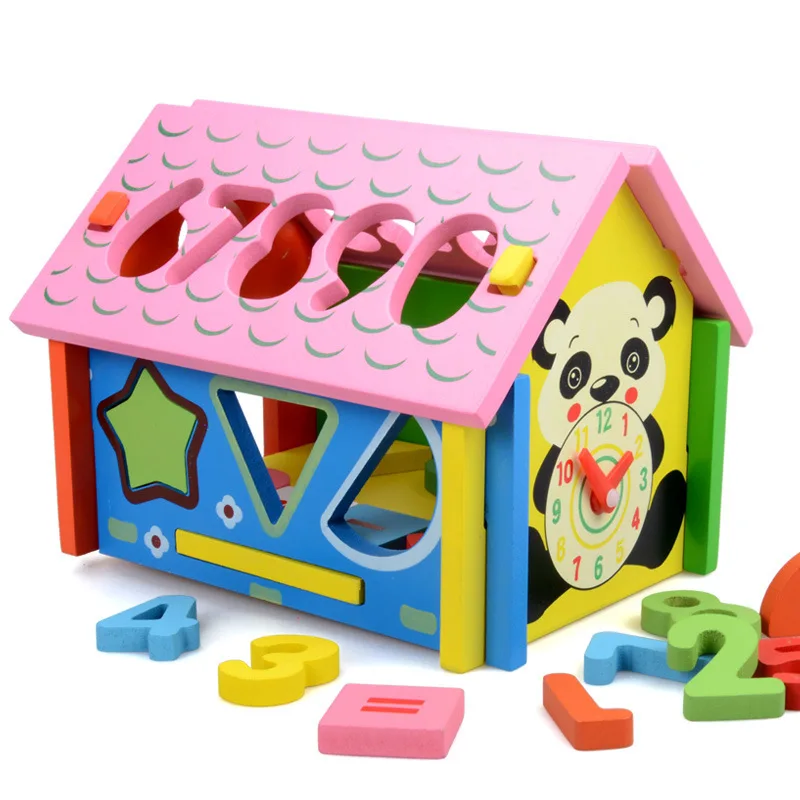 Wooden blocks sets holes toys digital wisdom house early childhood education creative toys Color Recognition Intelligence Toy blocks-wooden-toys : image Wooden blocks sets holes toys digital wisdom house early childhood education creative toys Color Recognition Intelligence Toy blocks-wooden-toys