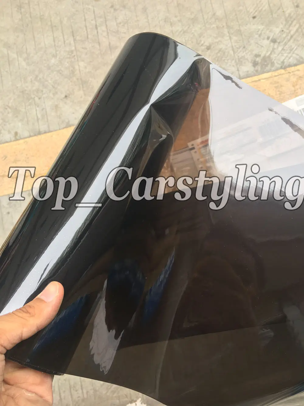Light smoked headlight tint film with air bubble free (3)