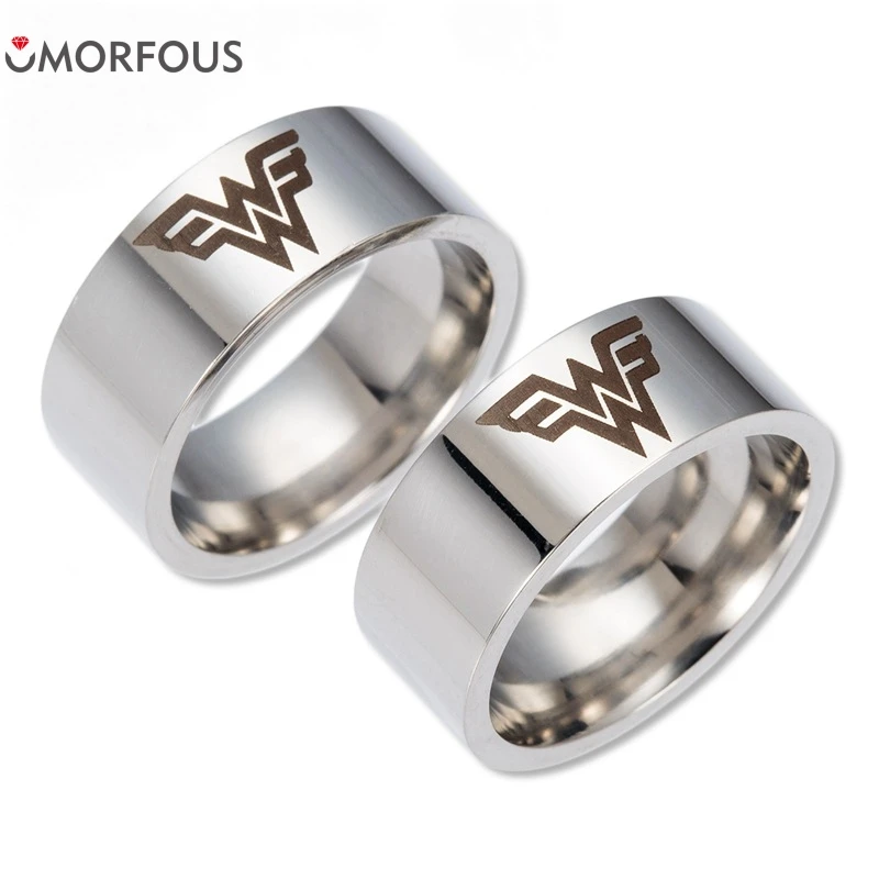 Size US 6-12 Design  wonder woman stainless steel Rings Finger Ring