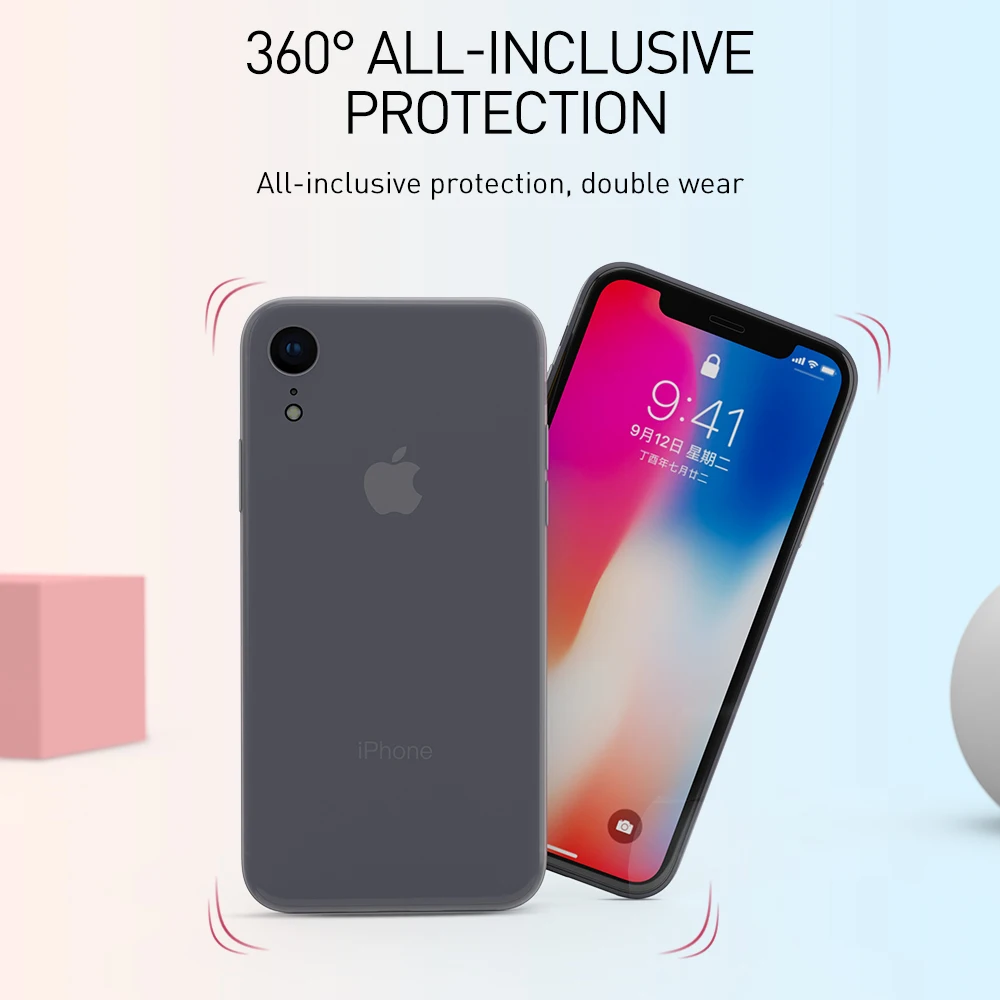 KEYSION чехол для телефона iPhone XS Max XR ультратонкий 0 45 мм Micro матовый мягкий ТПУ