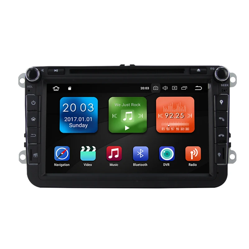Sale IPS DSP Android 8.0 2 DIN DVD player For Seat Altea Leon Toledo VW Passat B5 b6 V6 B7 POLO golf 5 6 touran TIGUAN SAGITAR GPS 2