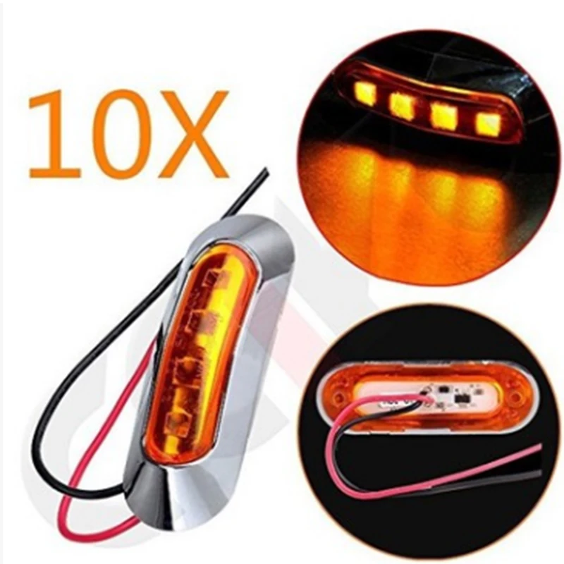 10 шт. светодиодные задние фонари 12 В/24 В|Передние LED-фары для авто| |