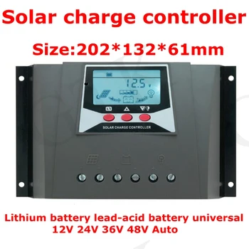 

Solar Charge controller 12v 24v36v 48v 50A automatic photovoltaic solar panel controller Lithium battery LCD Screen Display PWM
