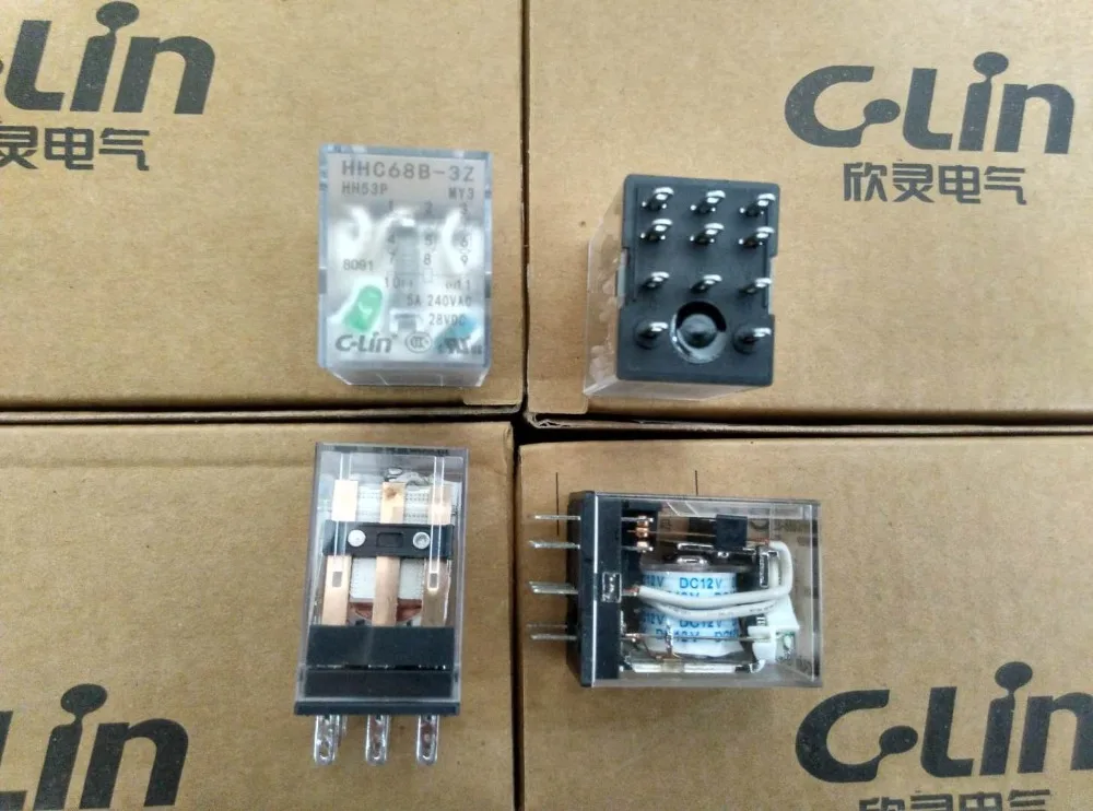 

Brand new original authentic C-Lin HHC68B-3Z JZX-22F(D)/3Z HH53P MY3N Relay DC12V