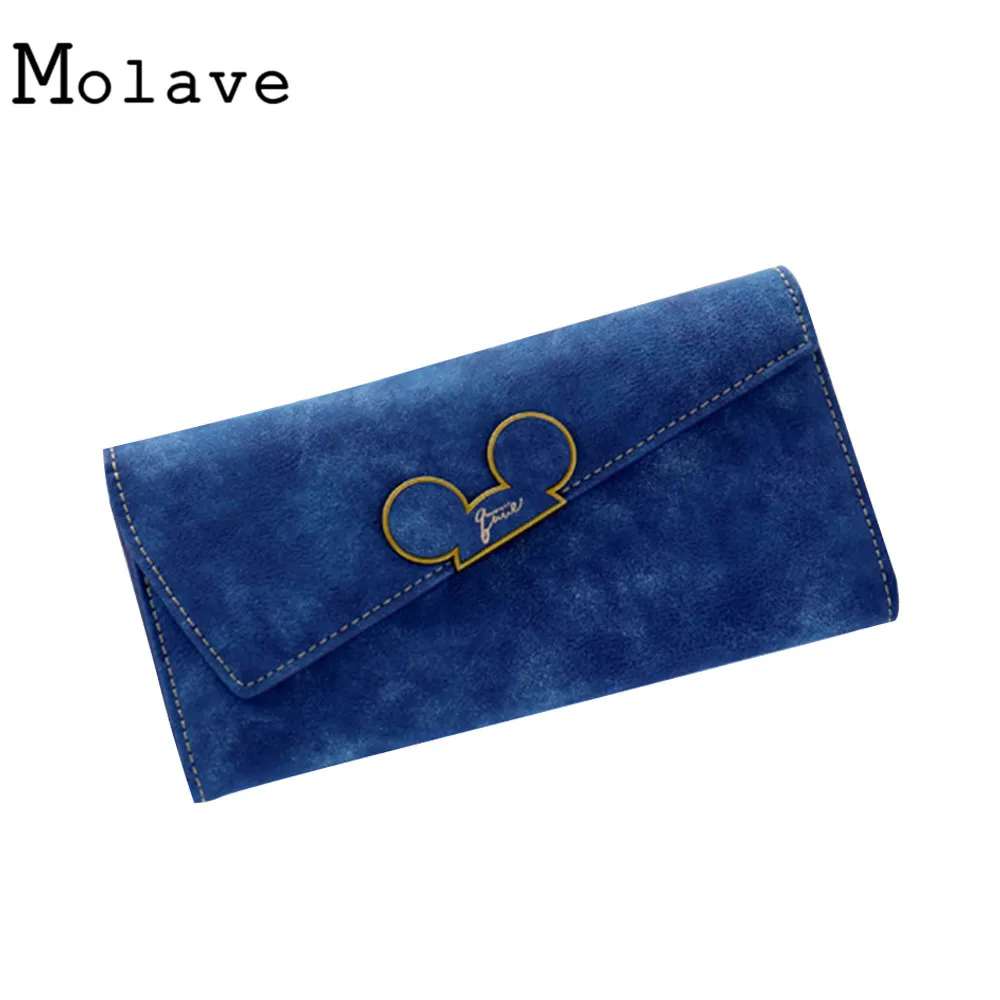 MOLAVE новые модные дизайнерские Farbe Scrubs Lange Frauen портфели Damen Mickey Geldborse geldborsen Холтер