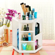 360 Grad Aufbewahrungsbox Fall Kunststoff Kosmetische Schmuck Organizer Folding Make-Up Speicher Stehen Inhaber