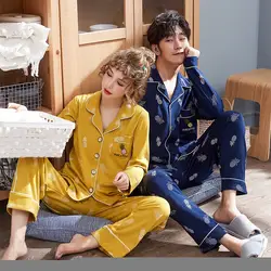 Lover Пара пижамные комплекты пижамный комплект летние пижамы для унисекс женщин и мужчин домашний комплект одежда для сна принт домашний