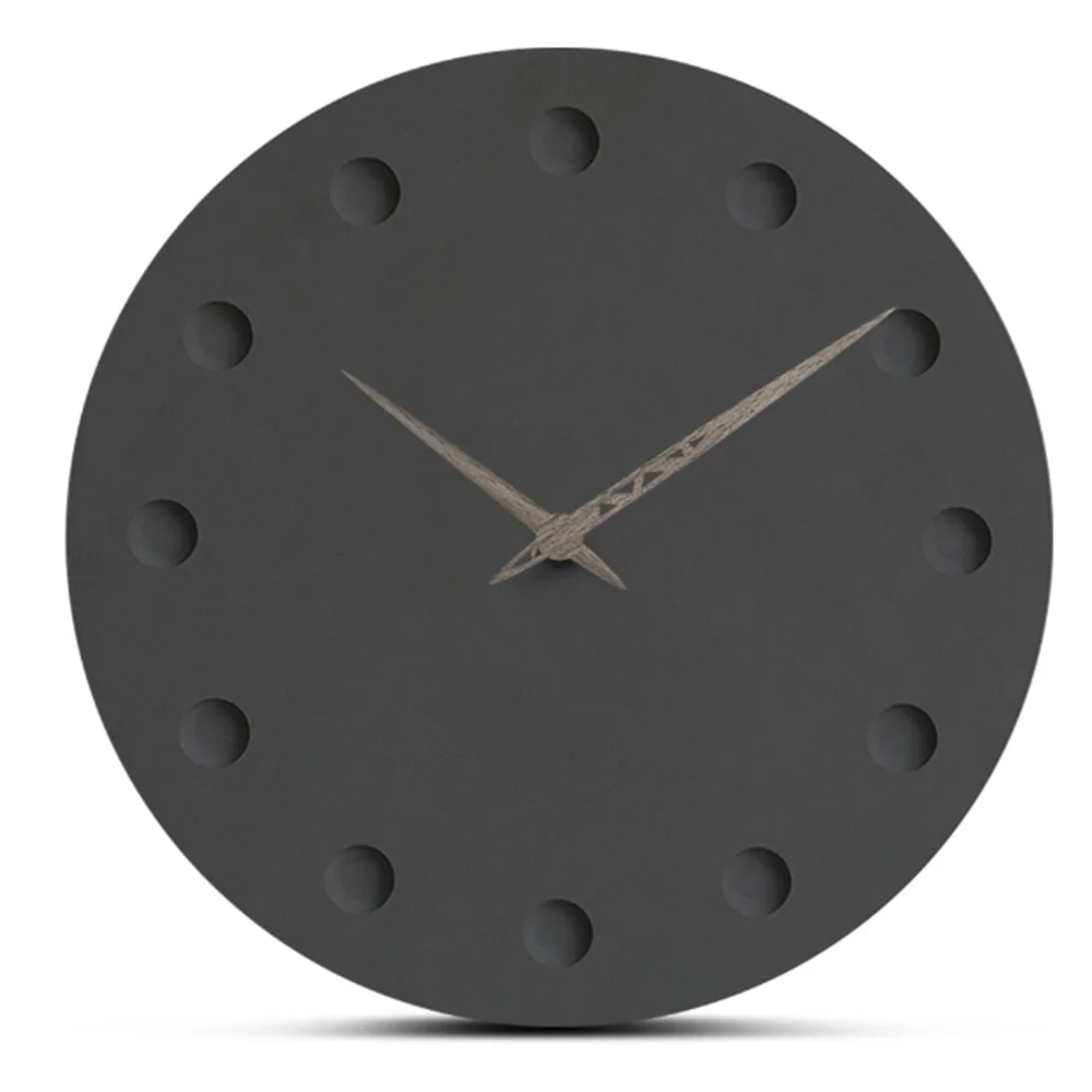 

Round Wall Clock Simple Decorative Creative Nordic Modern Wood Clock Wall Clock for Living Room Kitchen Office Bedroom YC4873