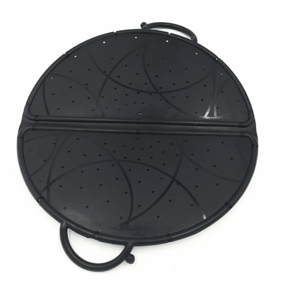 Foldable Silicone Splash Guard Pan Lid Corrosion Resistant Folding
