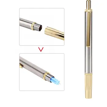 

Stainless Steel Slight Pain Blood Lancing Pen Cupping Acupuncture Massager Device for Blood Test Tool