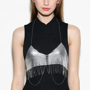 

BeUrSelf Tassel Bra Body Chain Bralette Necklace Sexy Summer Beach Bikini jewelry Fashion Jewelry for Women