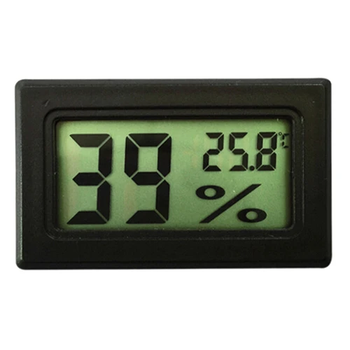 Mini Black Digital LCD Indoor Temperature Humidity Meter Thermometer Hygrometer (1)