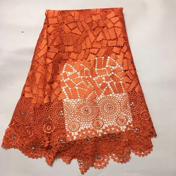 

2017 Embroidered African White lace Fabric High Quality For Nigerian Wedding Dress,French Lace With Guipure Cord Lace R4801