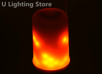 

ICOCO E27 SMD2835 LED Flame Bulb FIickering Effect Light Flameless Simulated Night Light for Christmas Festival Home Bar Decor