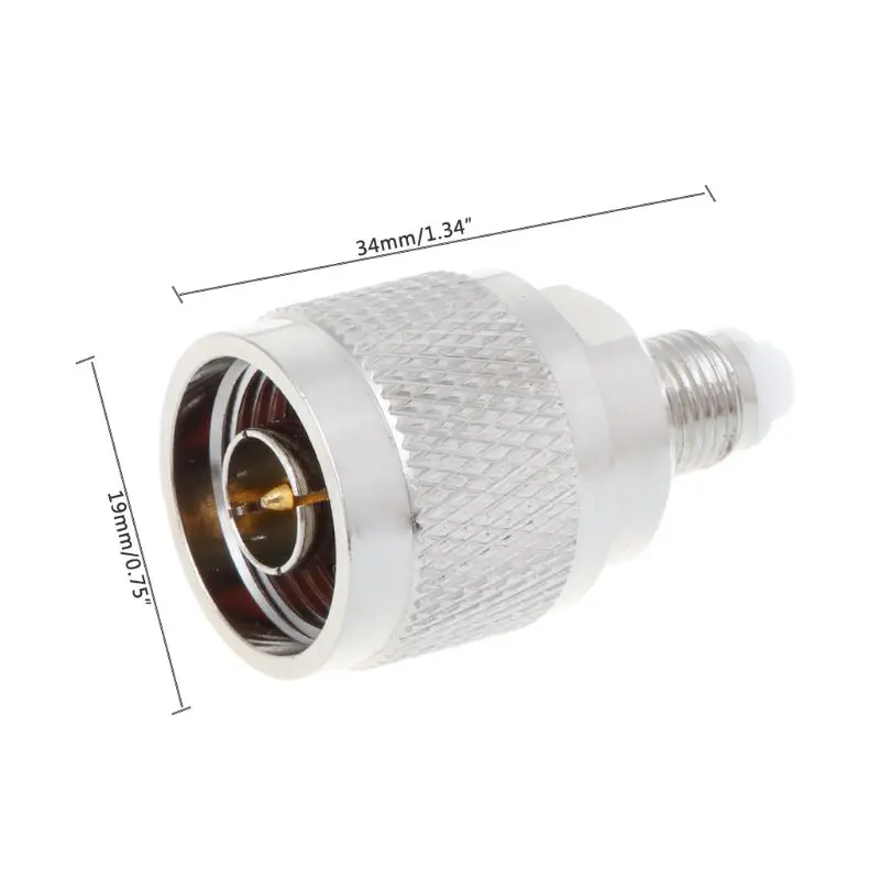 1Pcs FME Plug Male To F Female Jack RF Connector Straight M//F Adapter
