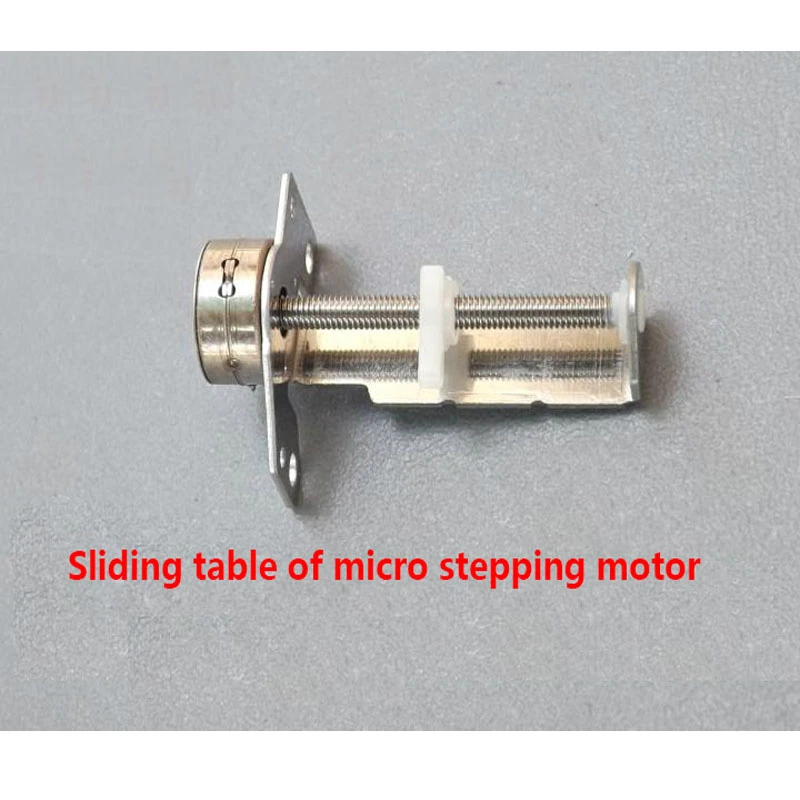 2‑Phase 4‑Wire Stepper Motor Stainless Steel Measurement Equipment for Diy Small Slider 18/° Step Angle Stepper Motor Screw