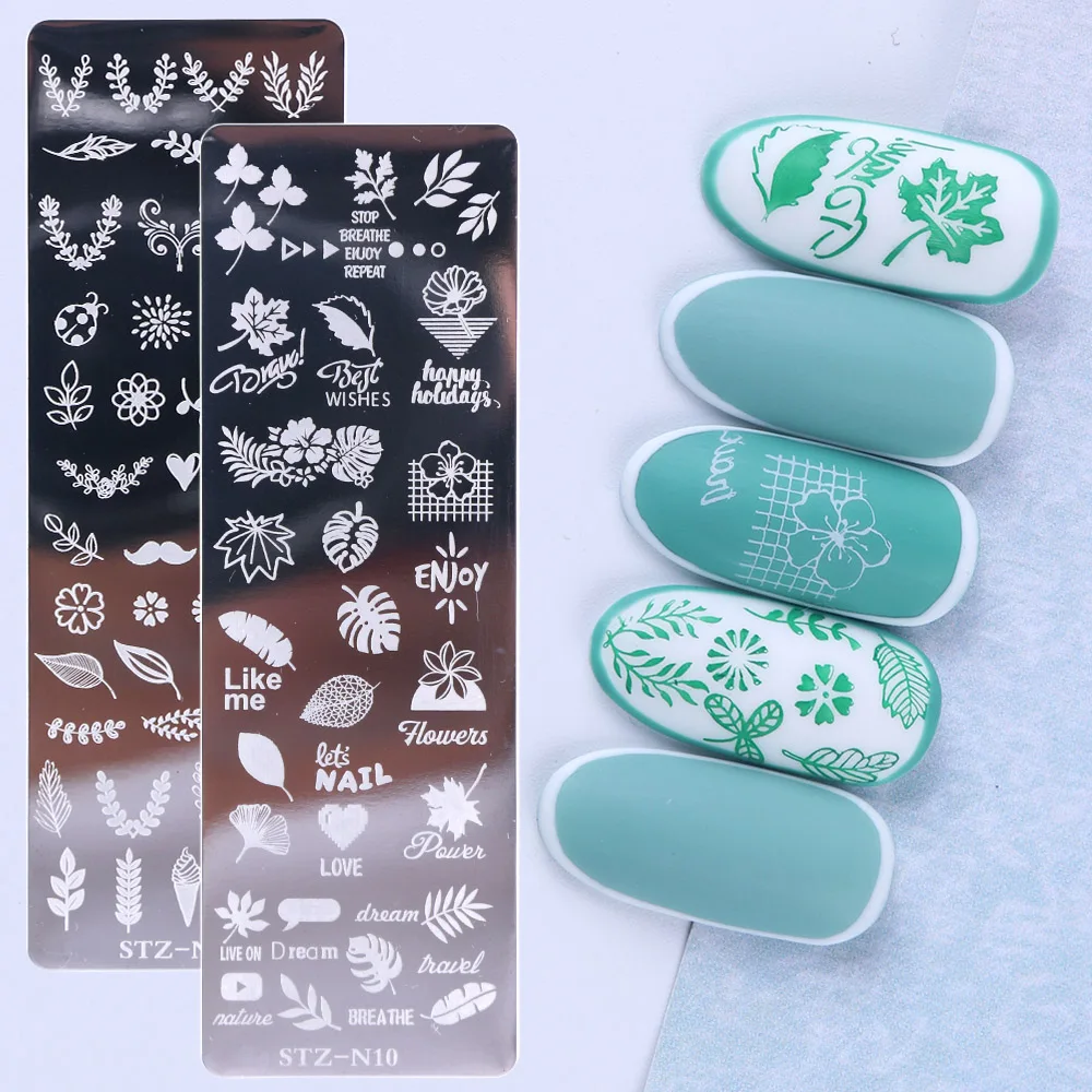1 шт дизайн ногтей штамп ногтей штамповка шаблон цветок Геометрические Животные DIY Дизайн ногтей Маникюр изображения пластины трафарет JISTZN01-12