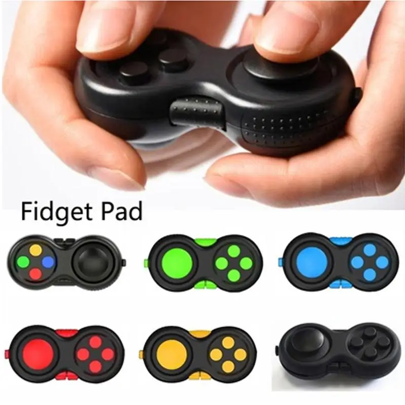 

2017 New Game Handle Toys Plastic Reliever Stress Hand Fidget Pad Key mobile phone accessories Decompression Gift 5 color