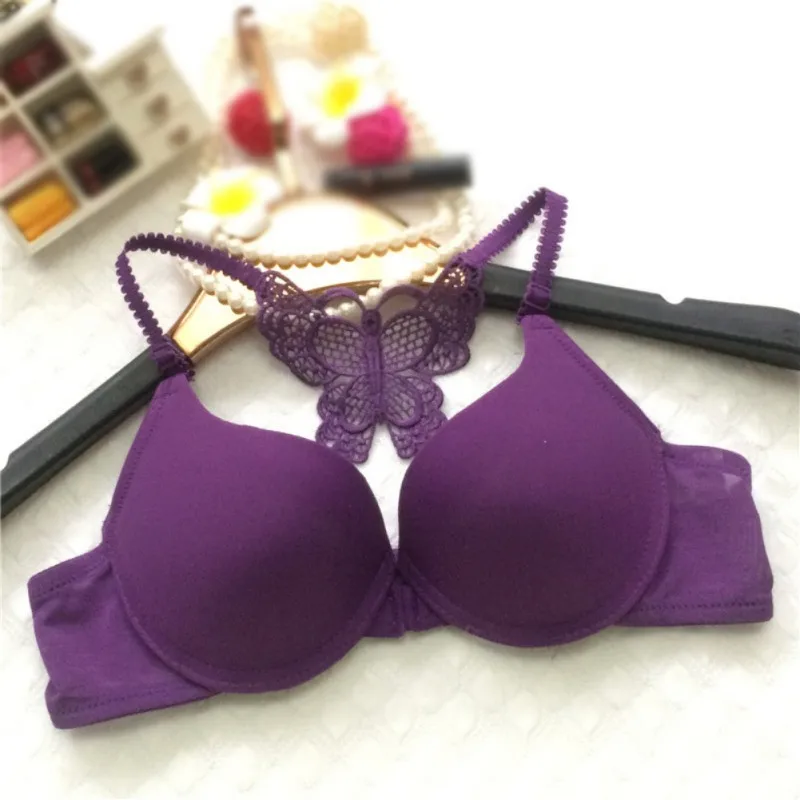 Women's Beautiful Back Bra Underwear Push Up Front Closure Bra One