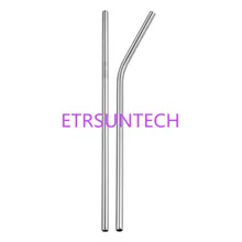 1000 шт./лот соломка из нержавеющей стали Сталь соломинки 215 мм с фабрики