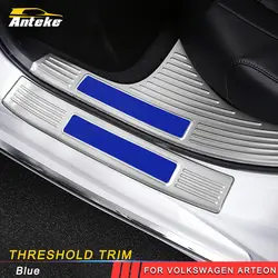 ANTEKE пороги Накладка отделкой Накладка на порог салона Аксессуары наклейки для Honda Accord 2018