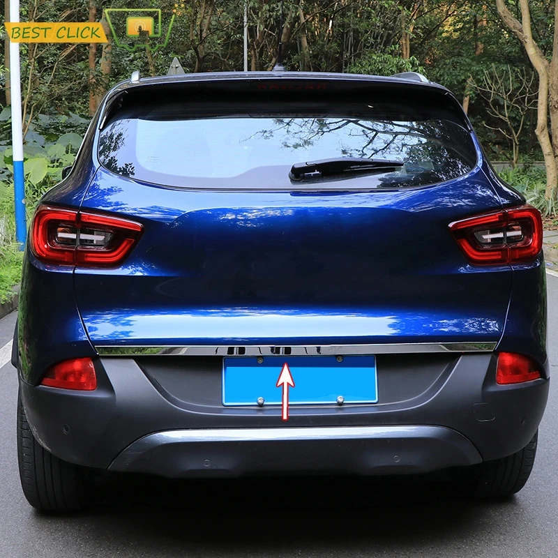 Для Renault Kadjar 2016 2017 2018 2019 задний багажник Задняя дверь хромированная накладка